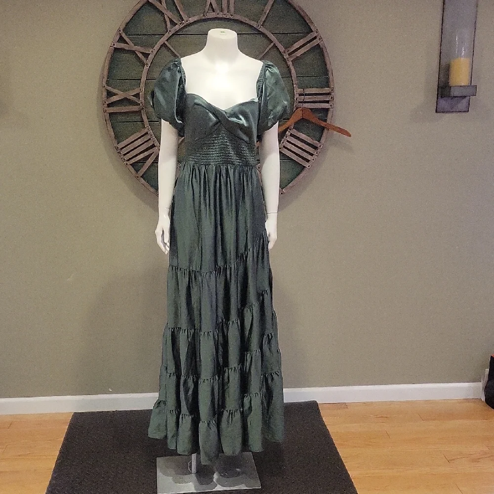 Free People Sundrenched Silky Maxi Dress
